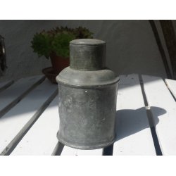 Antik Kinesisk tedse i tin