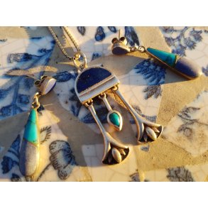 Art Deco smykkest i slv