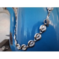 Art Deco halskde i slv