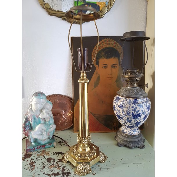 Antik bronze bordlampe