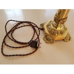 Antik bronze bordlampe