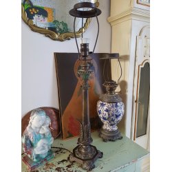 Antik bronze bordlampe