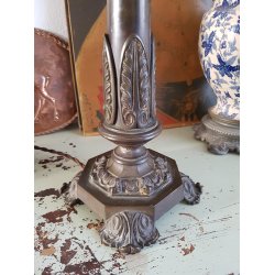 Antik bronze bordlampe