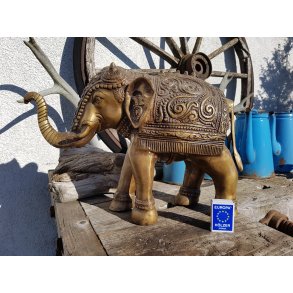 Stort elefant messing