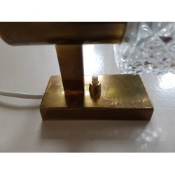 Retro vglampe i messing og glas