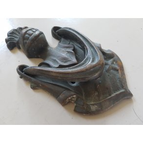 Gammel patineret drhammer i bronze