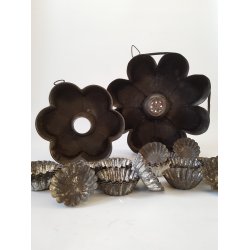 Gamle kageforme i metal