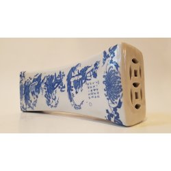 Kinesisk hovedpude af porcel�n