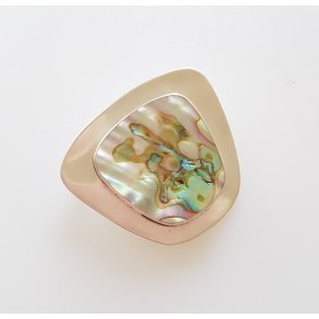 Arne Johansen broche i slv med abelone musling