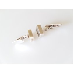 Arne Johansen manchetknapper  i slv med abelone musling