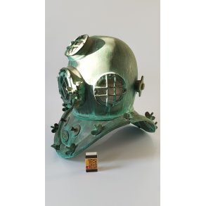 Dykkerhjelm i kobber 