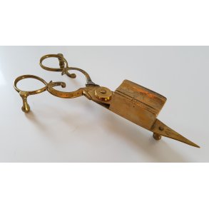 Antik lyseslukker saks i messing