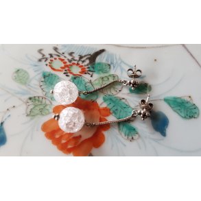 Vintage restikker i slv med krystal