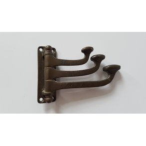 Gammel flerkrogs knagei messing