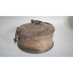 Antik Paan Daan box i kobber
