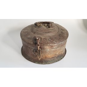 Antik Paan Daan box i kobber