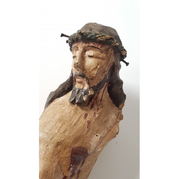 Barok Jesus figur udskret i tr
