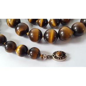 Art Deco tigerje halskde med slv ls