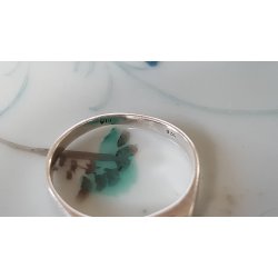 Retro ring i slv med ben