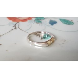 Retro ring i slv med ben