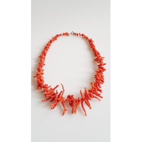 Vintage halskde i koral