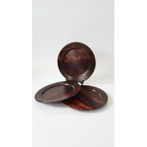 Tallerkner i massiv palisander