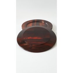 Tallerkner i massiv palisander