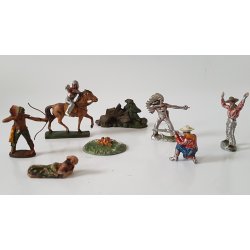 Elastolin/Krolyn Cowboys &amp; Indianer