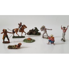 Elastolin/Krolyn Cowboys & Indianer