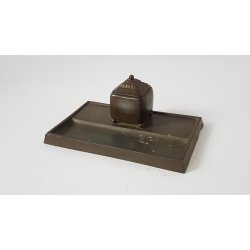 Just Andersen skrivebordsgarniture med blkhus i discometal D93