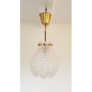 Orrefors pendel i krystal og messing