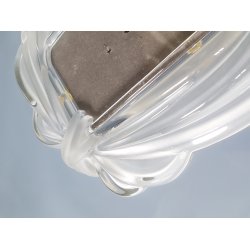 Art Deco fotoramme / billedramme i frostet glas