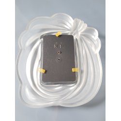 Art Deco fotoramme / billedramme i frostet glas