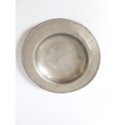 Antik tallerken i tin