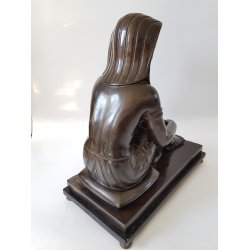 Art Deco bronze figur / skulptur STOR !