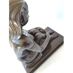 Art Deco bronze figur / skulptur STOR !