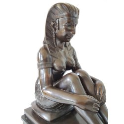 Art Deco bronze figur / skulptur STOR !