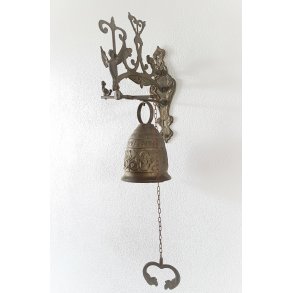 Gammel udendrs messing klokke