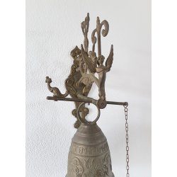 Gammel udendrs messing klokke