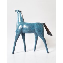 Moderne heste skulptur i bronze