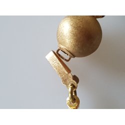 Vintage jade halsk�de med 14 kt guld l�s