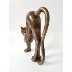 Andreas Wargenbrant bronze skulptur " The Cat "