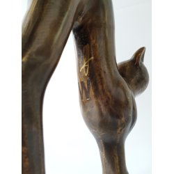 Andreas Wargenbrant bronze skulptur " The Cat "
