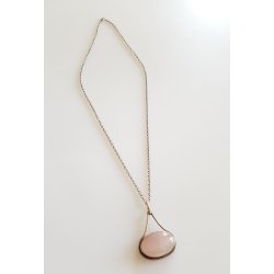 Herman Siersbl halssmykke i slv med rosakvarts