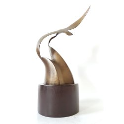 Bror Forslund skulptur i bronze "MSEN"