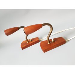 Retro vglamper i teak