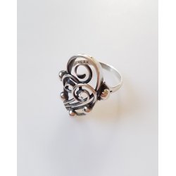 Vintage Scandia Affinerings V�rk ring i s�lv