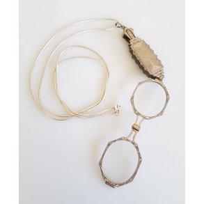  Art Deco lorgnette udfrt i slv