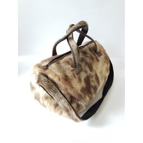 Retro weekendtaske i slskind