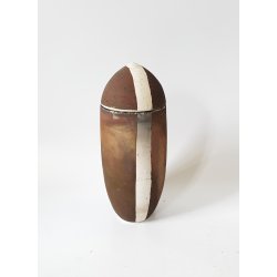 Unik keramik krukke med lg